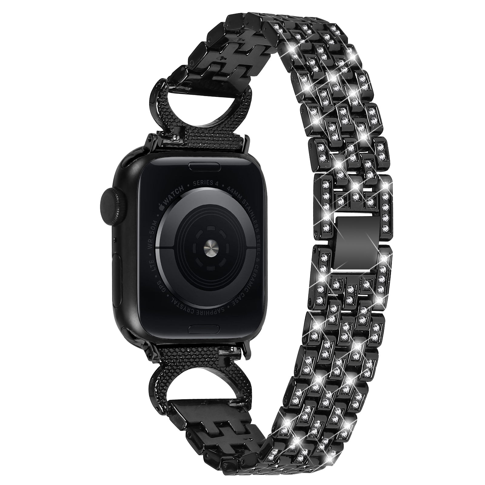Bling Band for Apple Watch Series 1 2 3 38mm 9 8 7 41mm 6 5 4 SE (2022) SE (2023) SE 40mm Rhinestone Decor Stainless Steel 5-Bead Watch Strap Bling Band for Apple Watch Series 1 2 3 38mm 9 8 7 41mm 6 5 4 SE (2022) SE (2023) SE 40mm Rhinestone Decor Stainless Steel 5-Bead Watch Strap